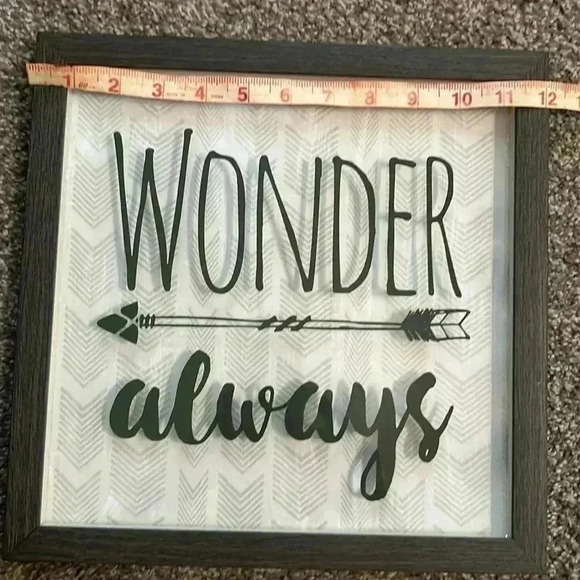 Wonder Always shadow box sign - Picture 4 of 4
